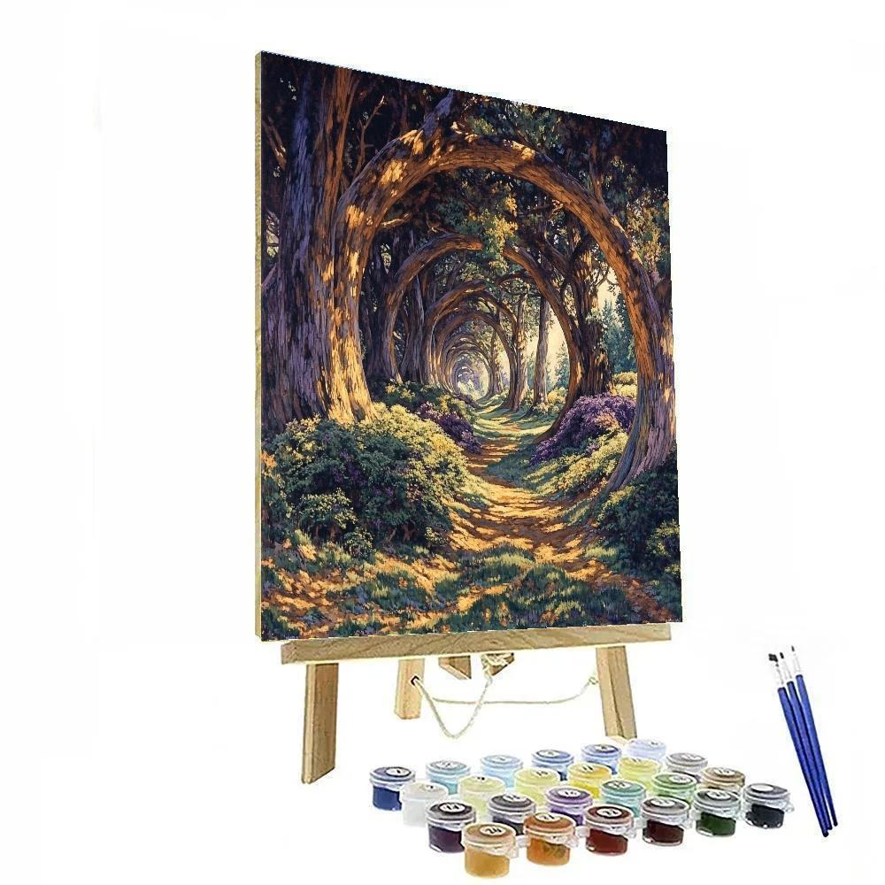 Emily Carr Inspired Enchanted Forest Depths Paint by numbers art