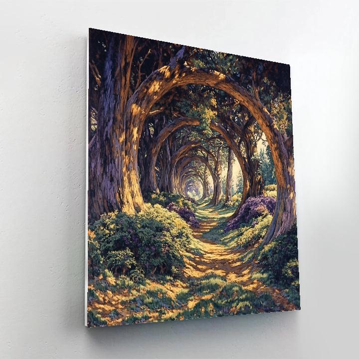 Emily Carr Inspired Enchanted Forest Depths Paint by numbers art