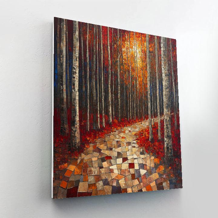 Jean-Paul Riopelle Inspired Mosaic Autumn Shards Paint by numbers kits