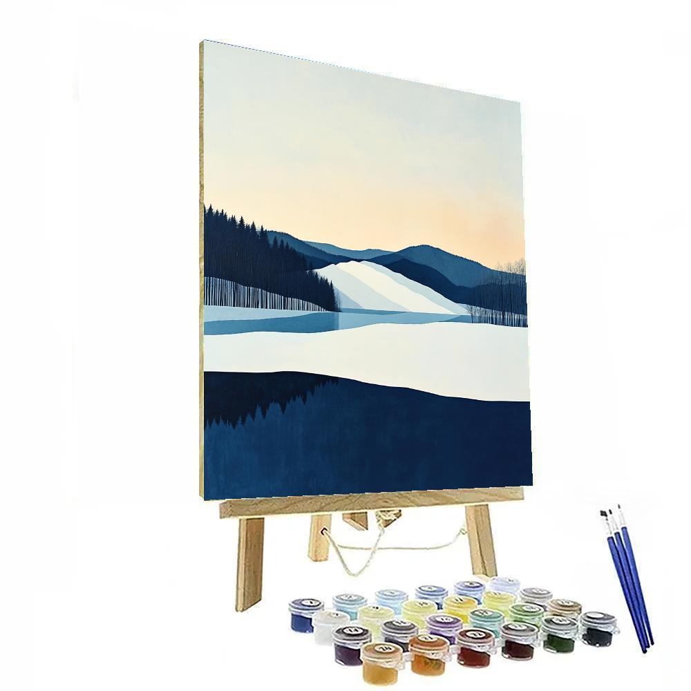 Lawren Harris Inspired Monumental Snow Ridge Number painting