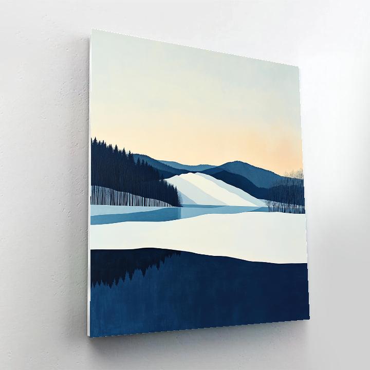 Lawren Harris Inspired Monumental Snow Ridge Number painting