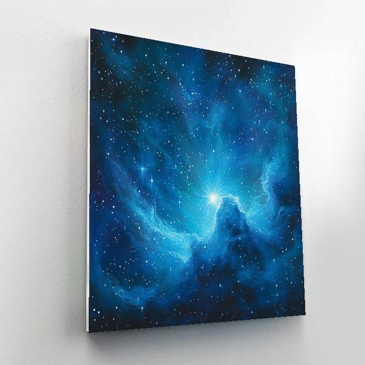 Georges Seurat Inspired Nebula Mosaic paint by number