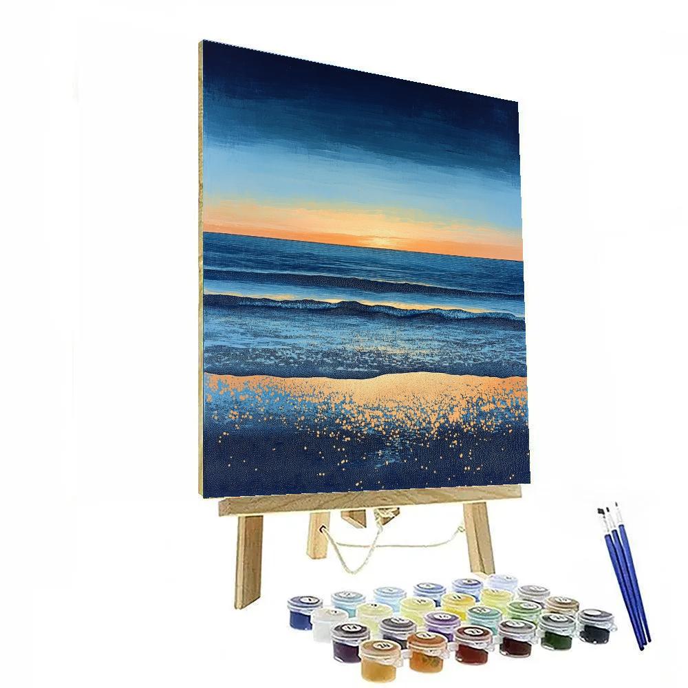 Georges Seurat Inspired Coastal Twilight Paint by numbers kits