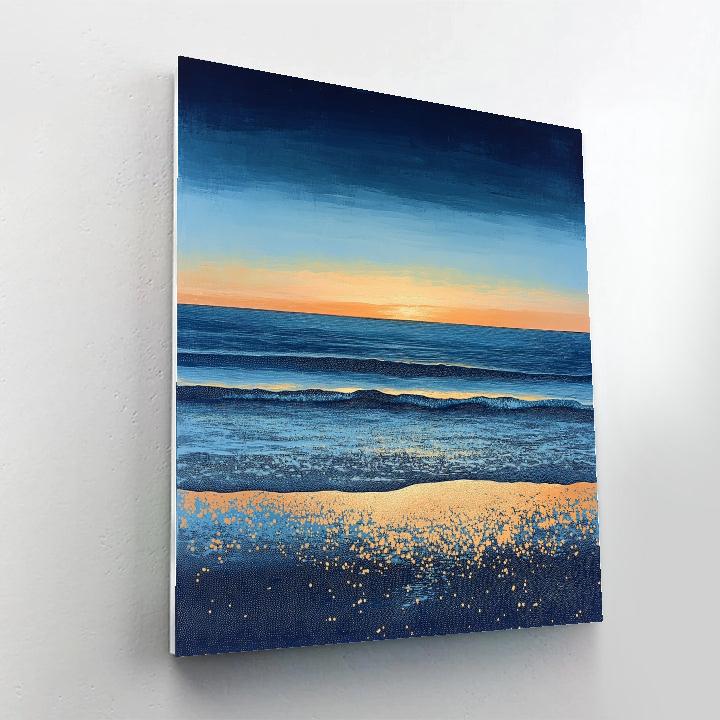 Georges Seurat Inspired Coastal Twilight Paint by numbers kits