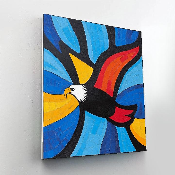 Norval Morrisseau Inspired Eagle Spirit Of The Northern Winds Numbered painting kits