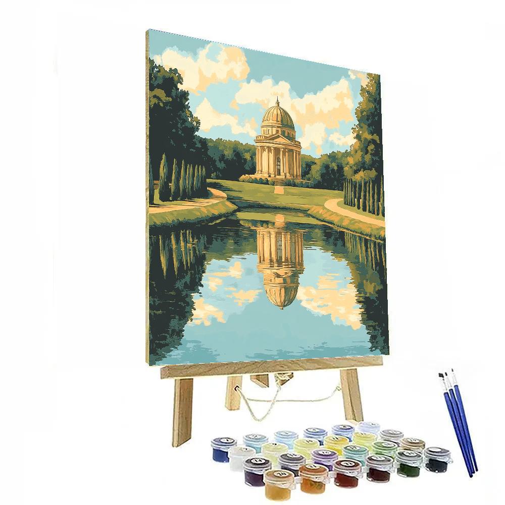 Raphael Inspired Symmetrical Lake With Domed Rotunda Number painting