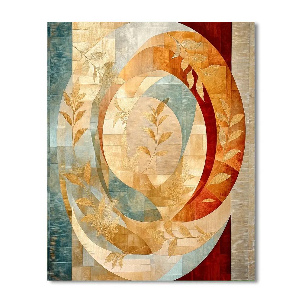 Gustav Klimt Inspired Whispers Of Time Tapestry Paint by numbers art