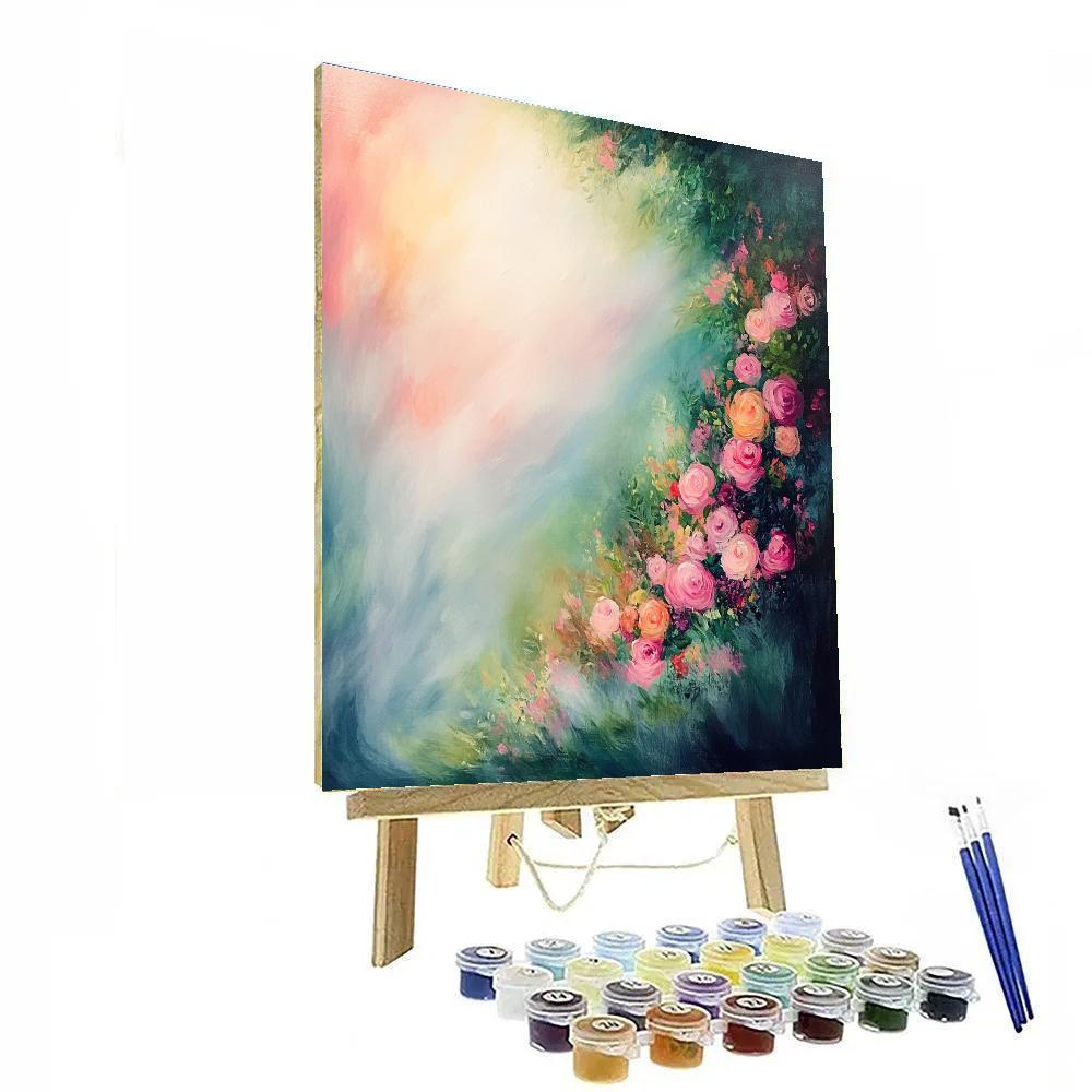 Edgar Degas Inspired Twilight Garden Rhythm Paint by numbers art