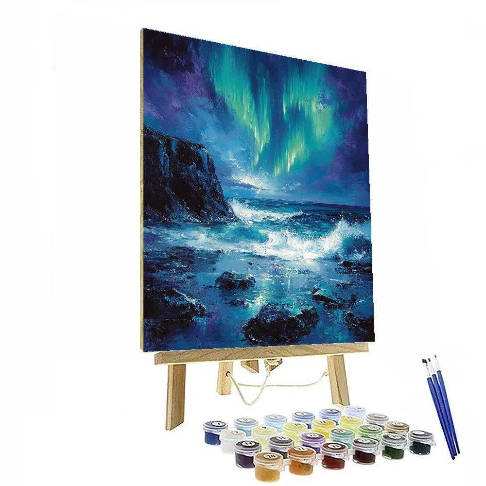 Edgar Degas Inspired Aurora Tidal Rocks Paint by numbers art