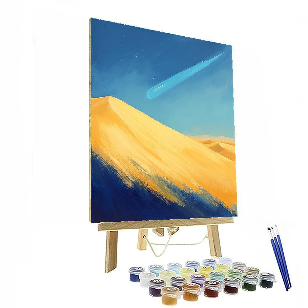 Edgar Degas Inspired Comet Over Desert Dunes Paint by numbers art
