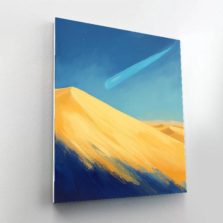Edgar Degas Inspired Comet Over Desert Dunes Paint by numbers art