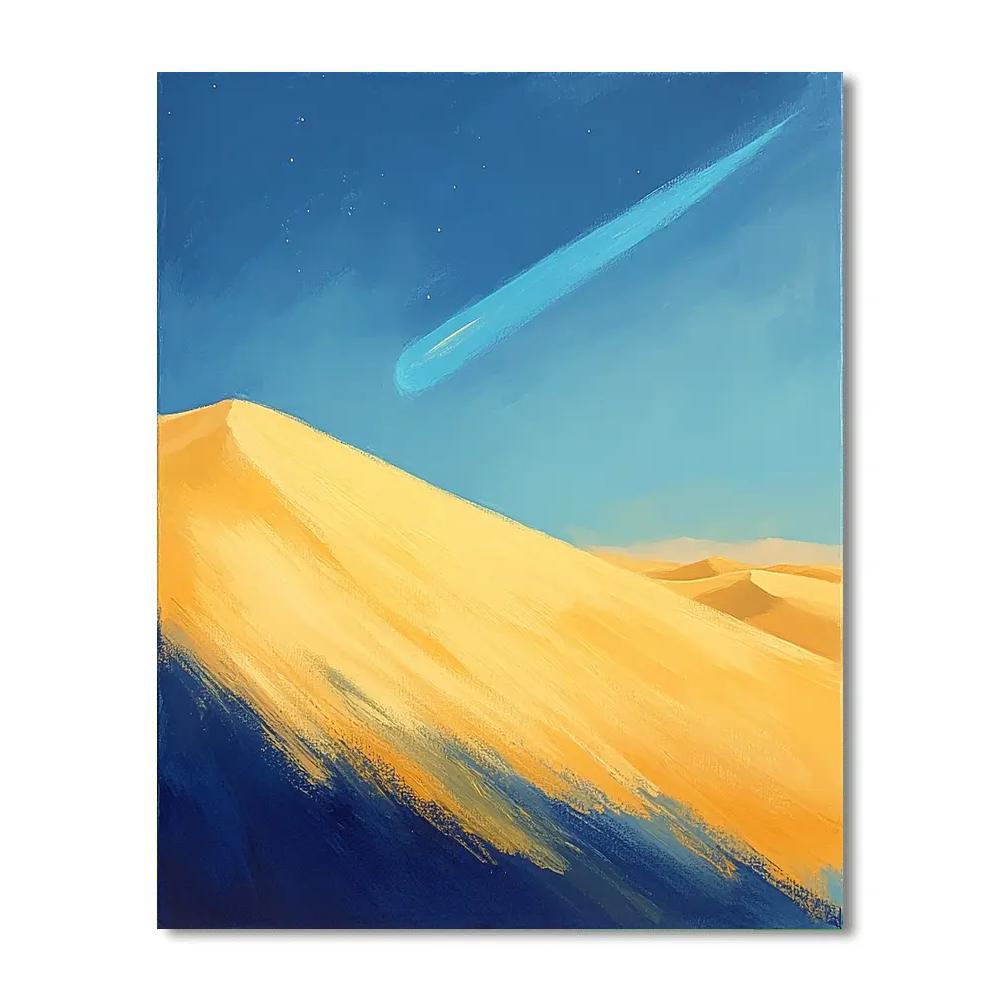 Edgar Degas Inspired Comet Over Desert Dunes Paint by numbers art