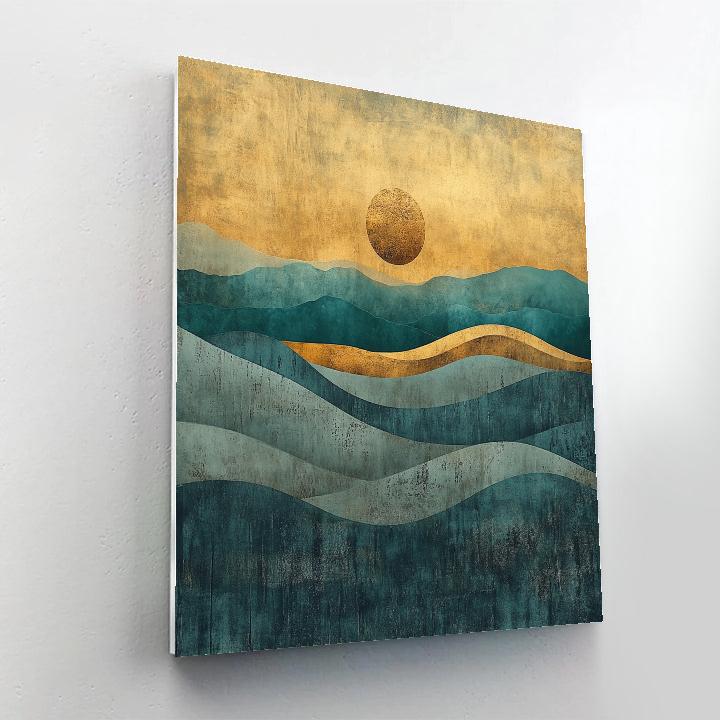Max Ernst Inspired Dreamscape Of Fossil Winds Number painting