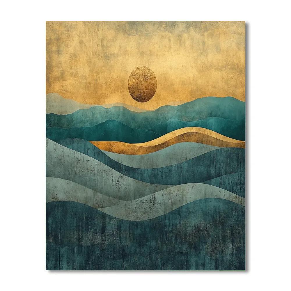 Max Ernst Inspired Dreamscape Of Fossil Winds Number painting