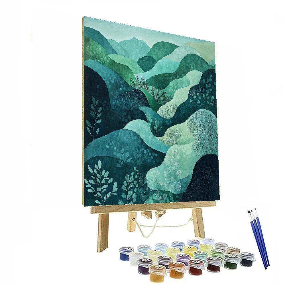 Max Ernst Inspired Subterranean Garden Pattern Painting by numbers kit