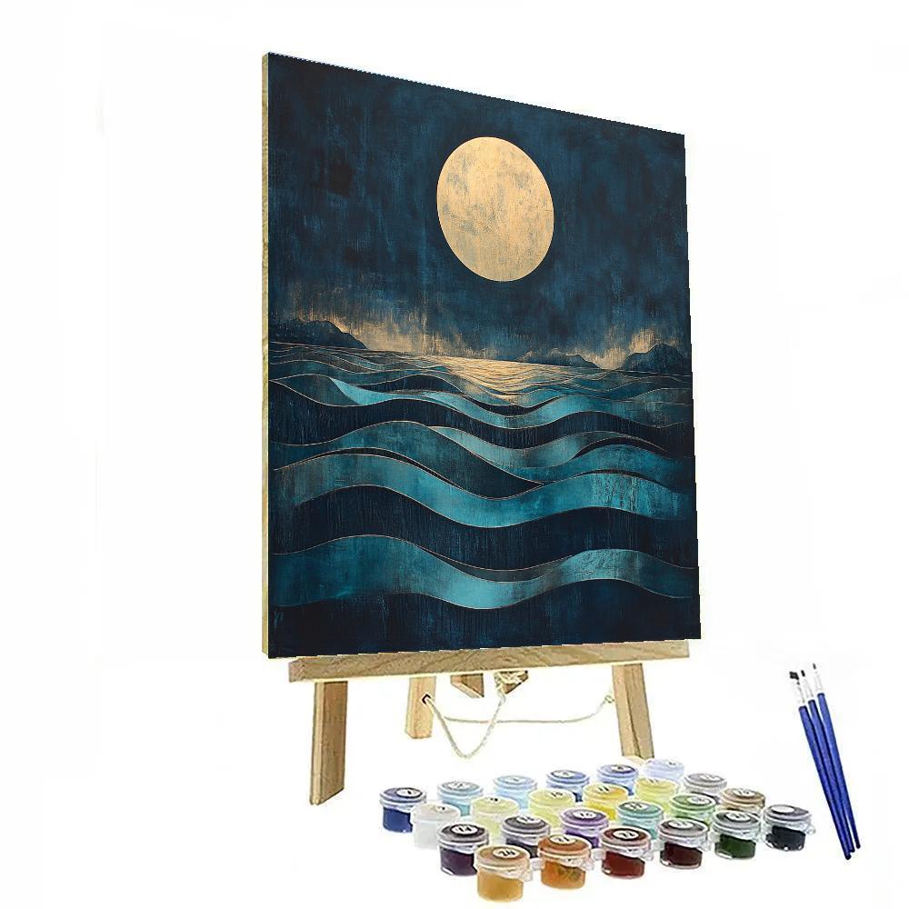 Max Ernst Inspired Celestial Tide Abstraction Numbered painting kits