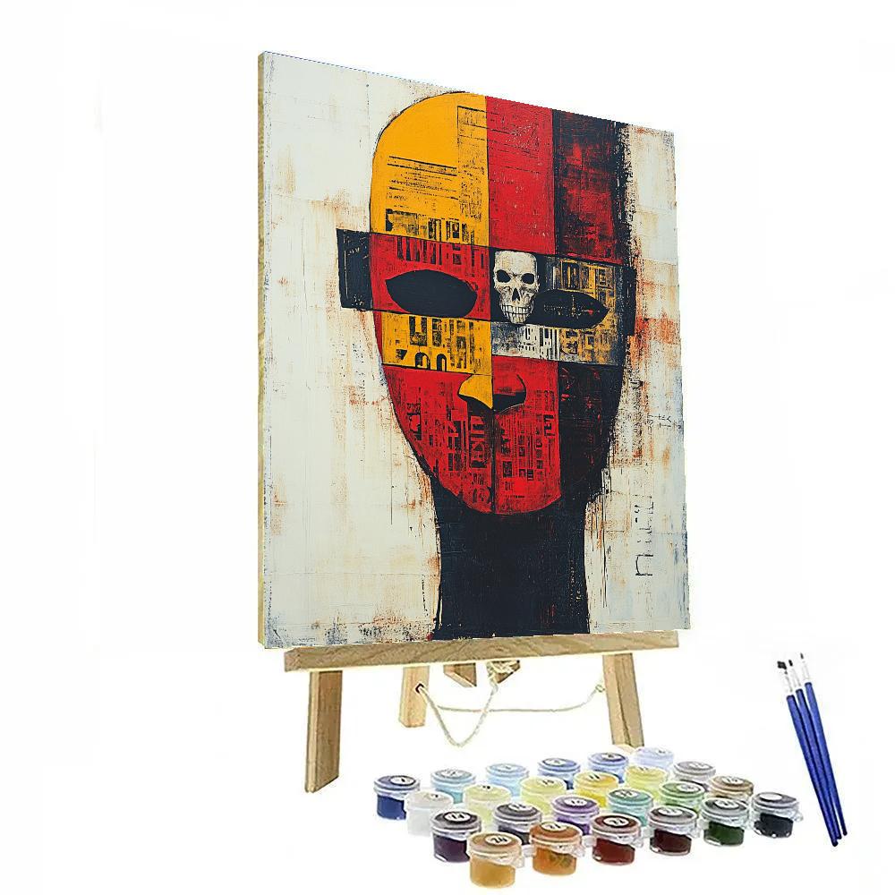 Jean-Michel Basquiat Inspired Fragmented Identity Painting by numbers kit