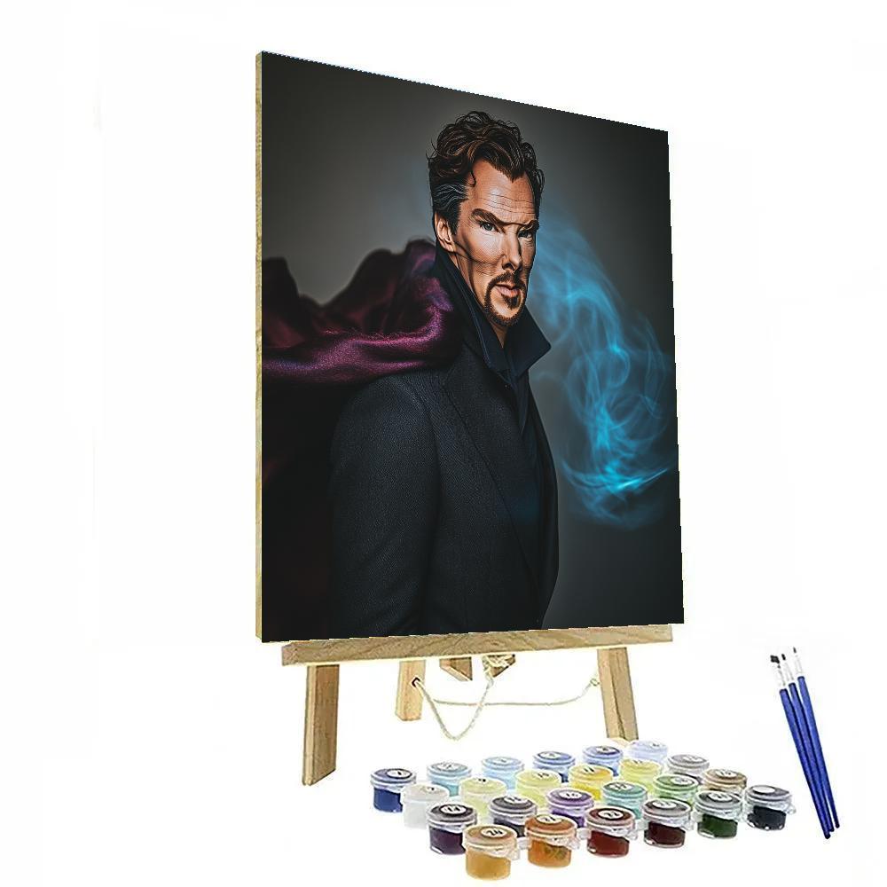 Benedict Cumberbatch: Weaving The Sorcerers Mind Number painting