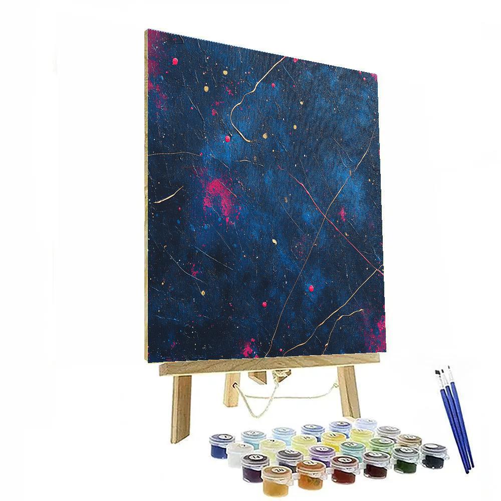 Jackson Pollock Inspired Nebula Of Drips Paint by numbers art