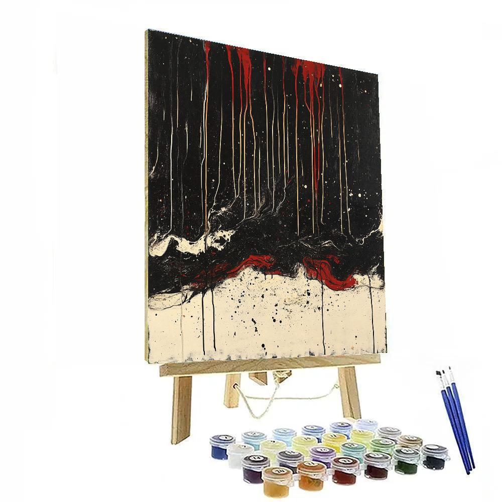 Jackson Pollock Inspired Storm Field Of Rhythm Paint by numbers kits