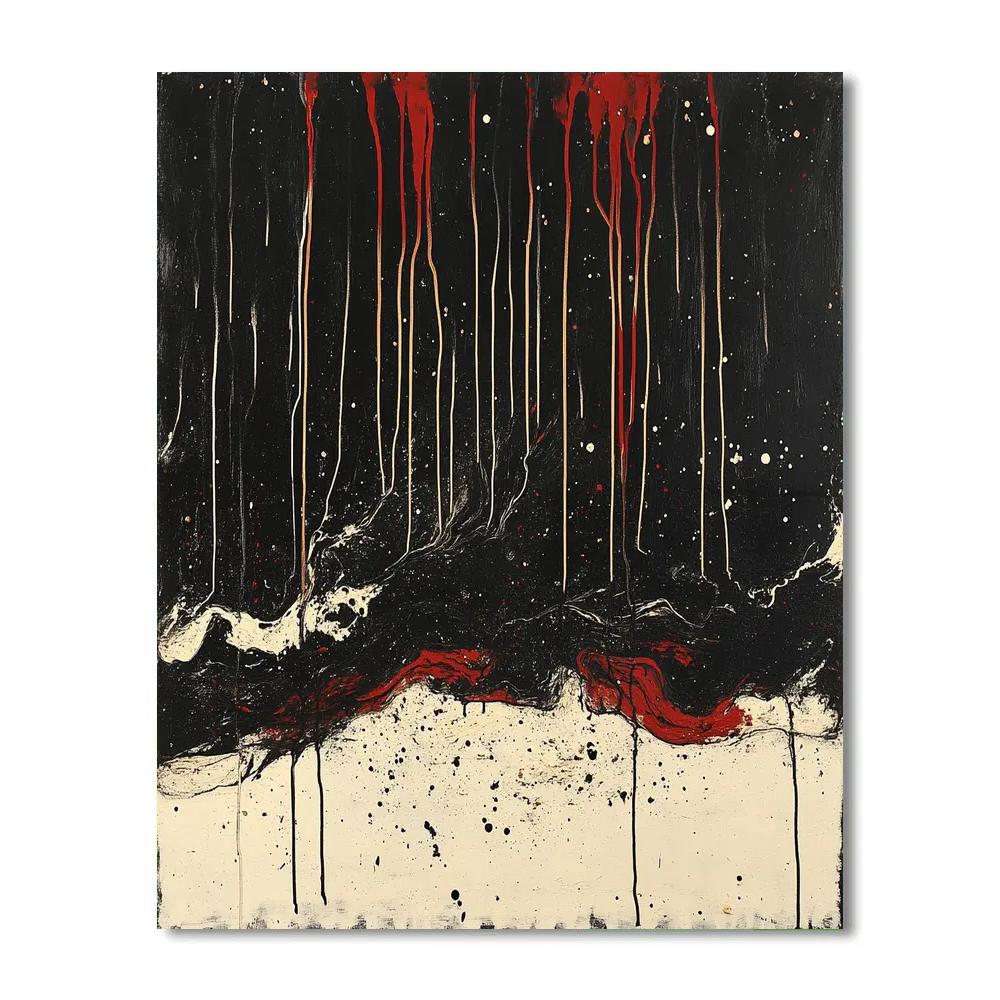 Jackson Pollock Inspired Storm Field Of Rhythm Paint by numbers kits