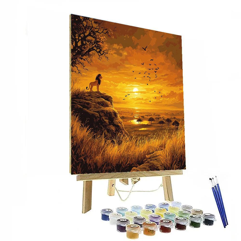 Simba Savannah Sunset Discovery paint by numbers