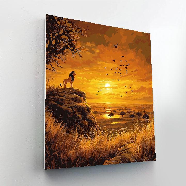 Simba Savannah Sunset Discovery paint by numbers