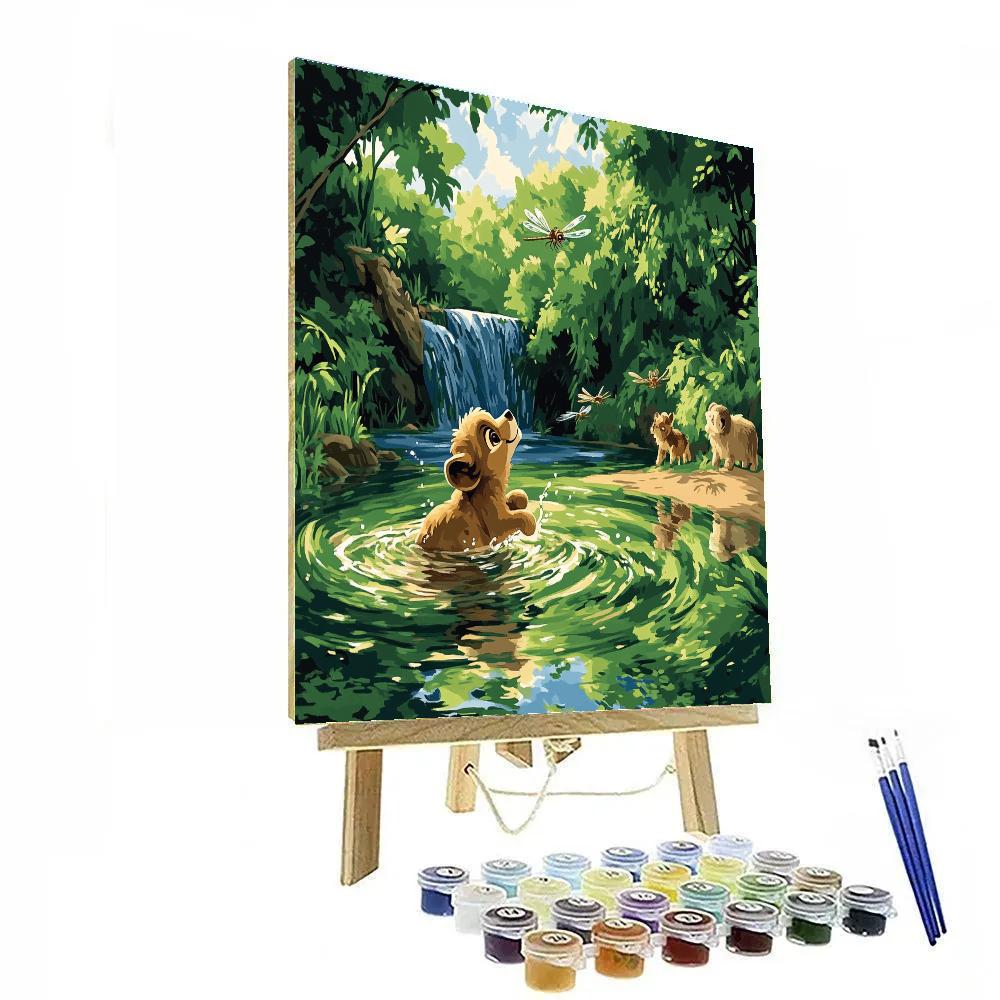 Nala River Safari Moment Numbered painting kits
