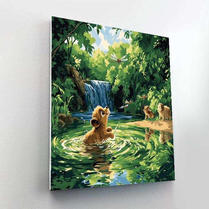 Nala River Safari Moment Numbered painting kits