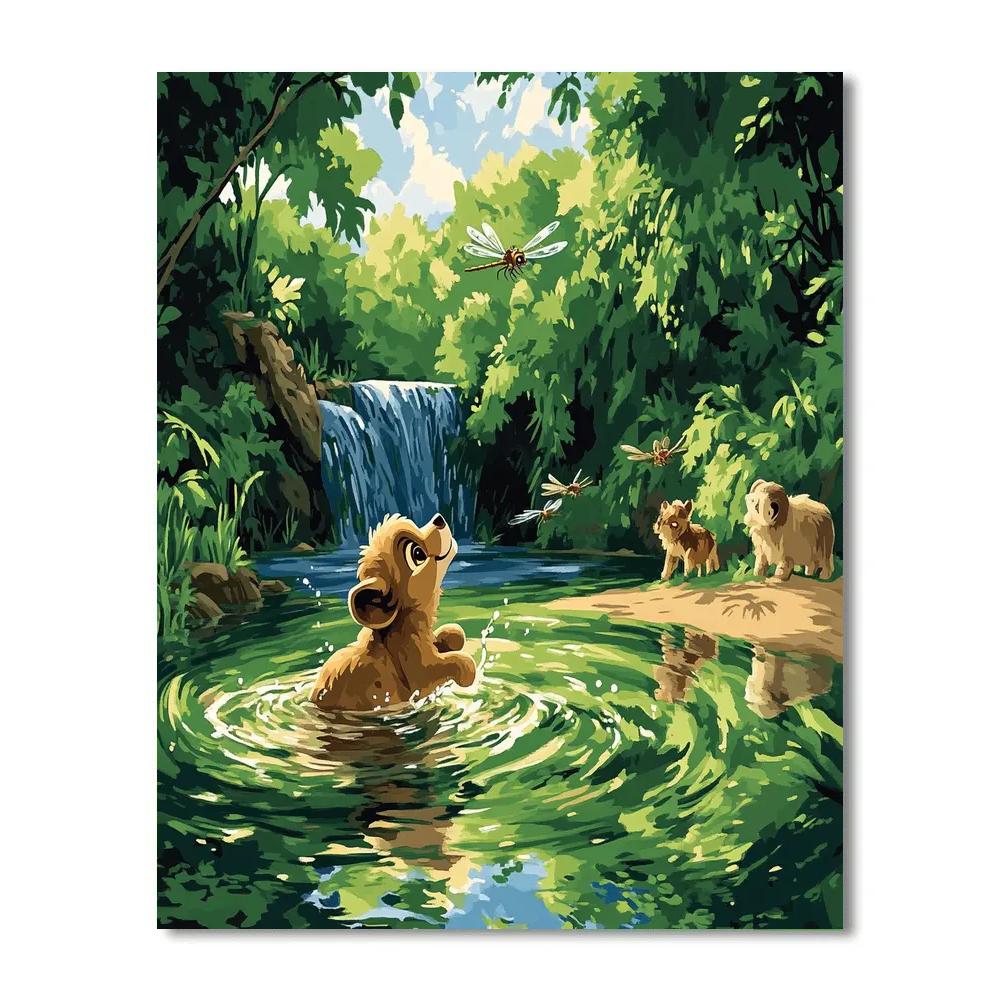 Nala River Safari Moment Numbered painting kits