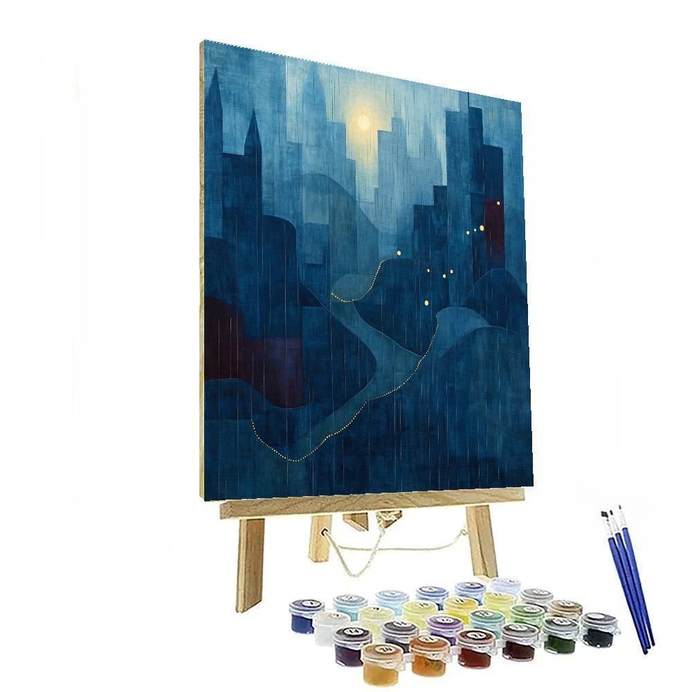 Paul Klee Inspired Rhythm Of Night DIY paint by numbers
