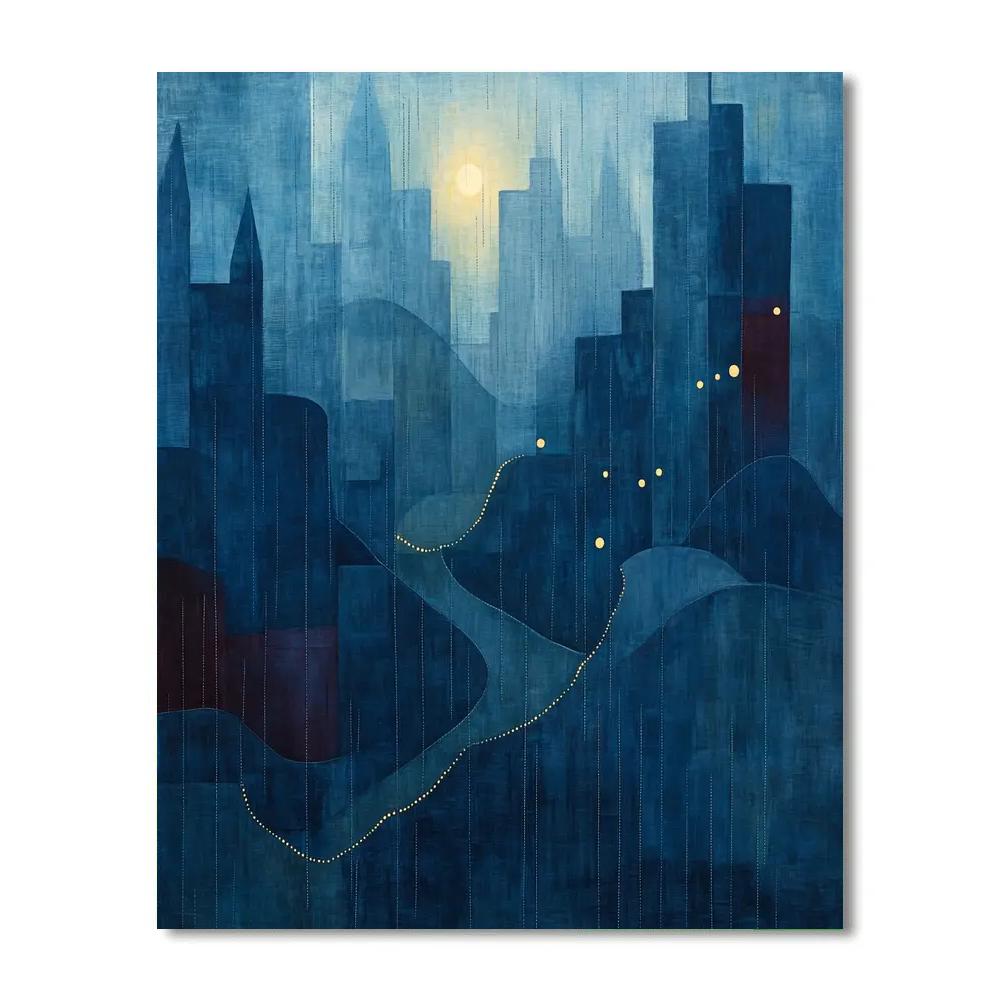 Paul Klee Inspired Rhythm Of Night DIY paint by numbers