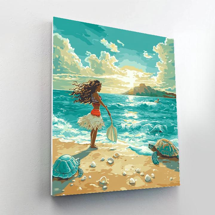 Moana Ocean Breeze Adventure painting number kit