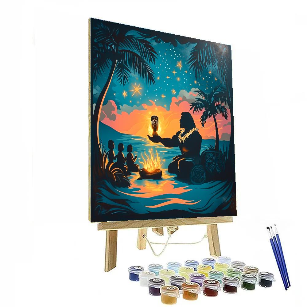 Maui Star Tiki Story painting number kit