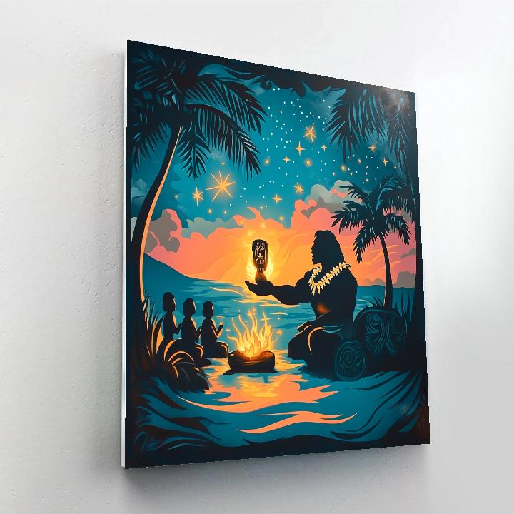 Maui Star Tiki Story painting number kit