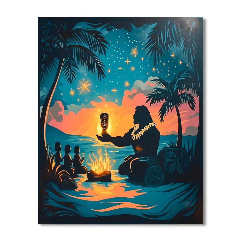 Maui Star Tiki Story painting number kit