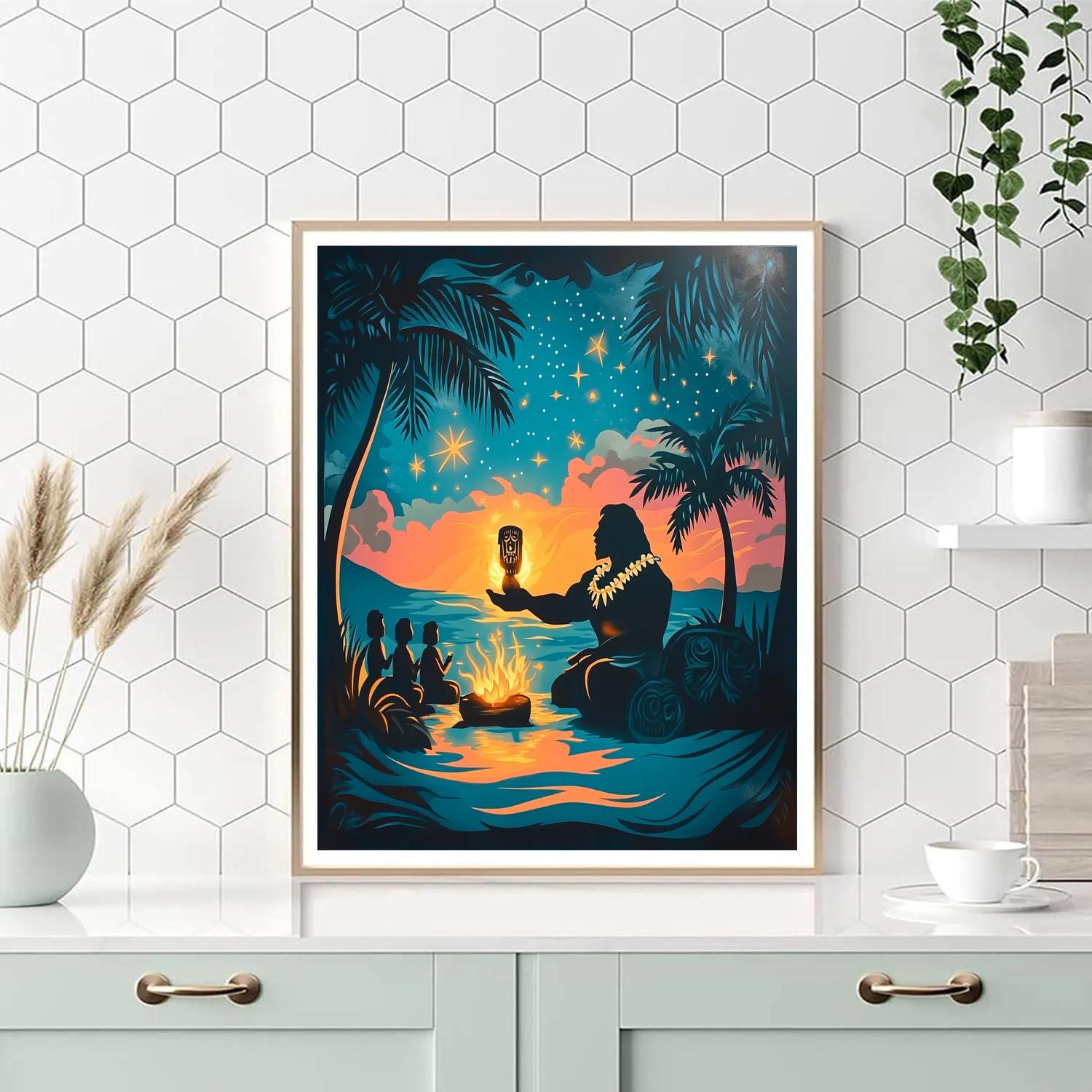 Maui Star Tiki Story painting number kit