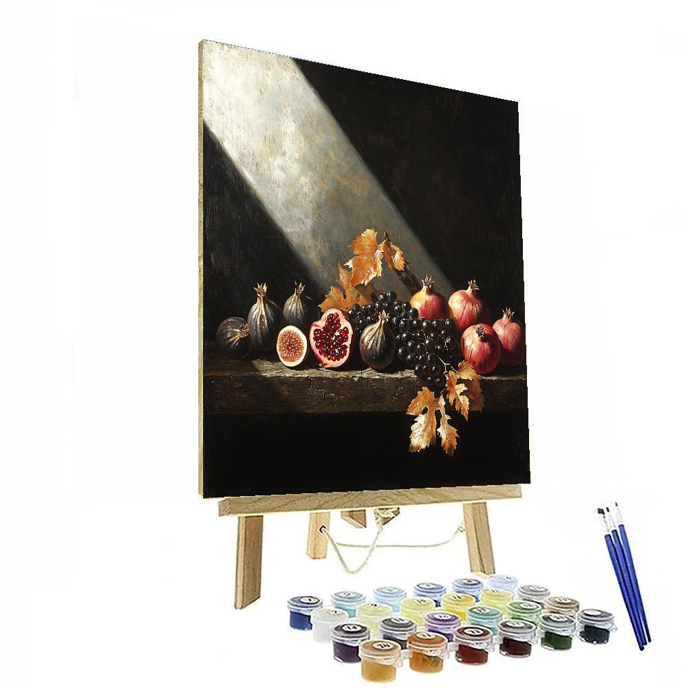 Caravaggio Inspired Tenebrism Orchard In Decline DIY paint by numbers