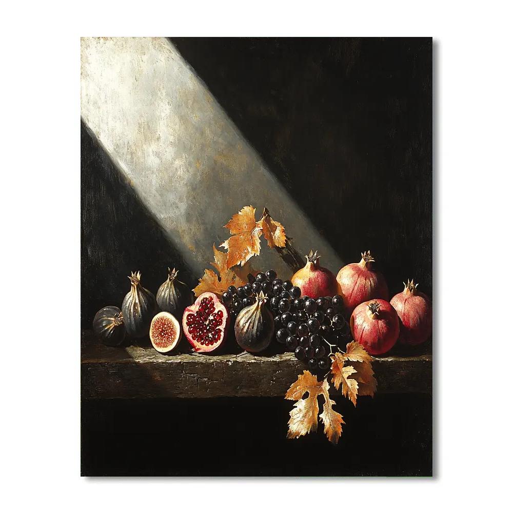 Caravaggio Inspired Tenebrism Orchard In Decline DIY paint by numbers