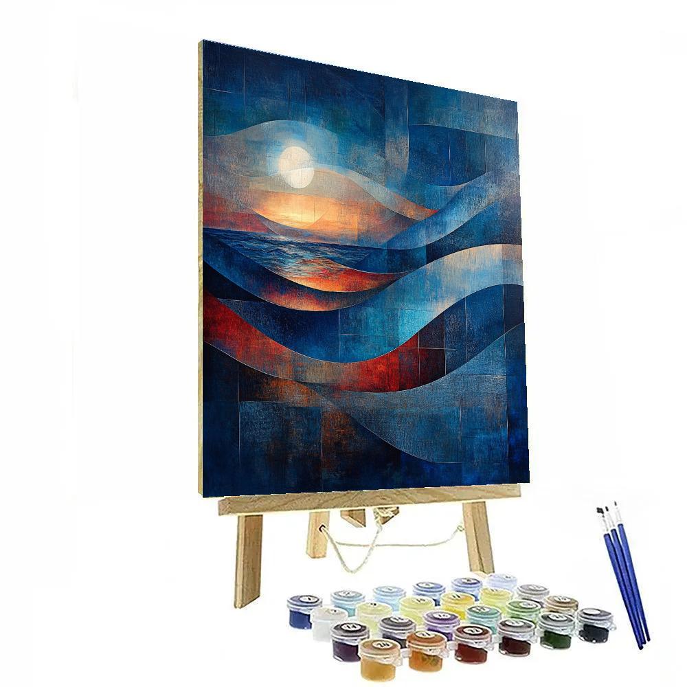 Paul Klee Inspired Cosmic Rhythms paint by numbers