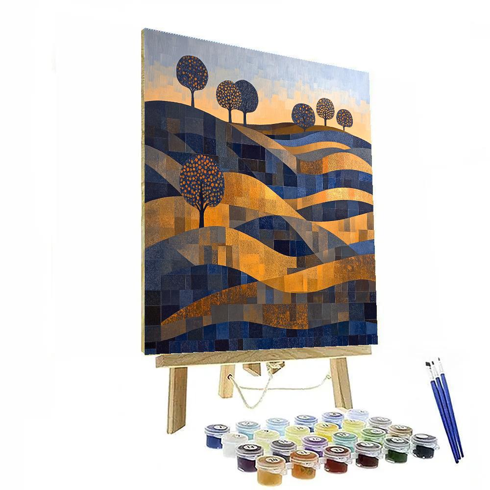 Pablo Picasso Inspired Cubist Orchard Harmony painting number kit