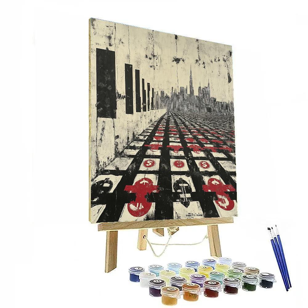 Banksy Inspired Silent Economy Painting by numbers kit