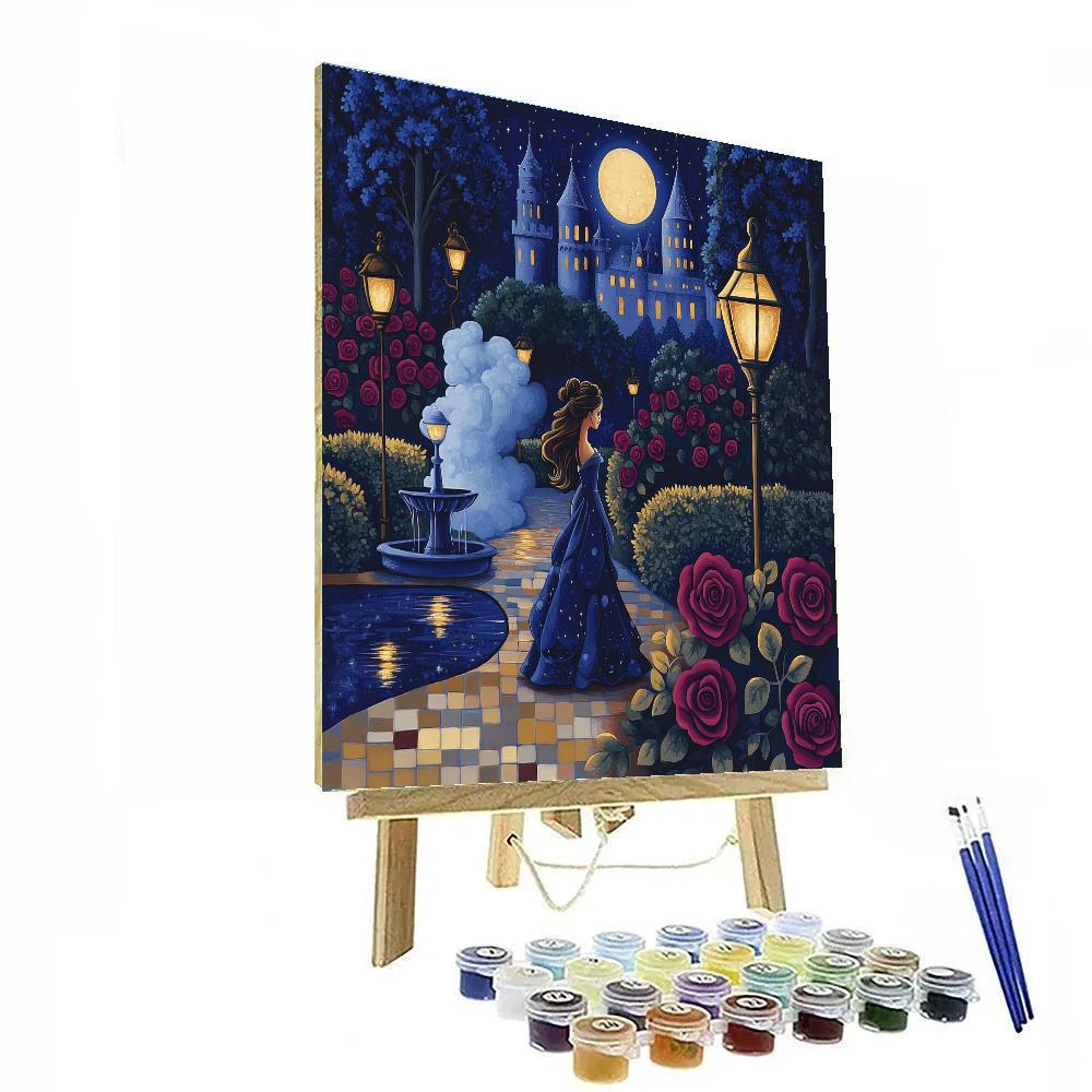 Beast Moonlight Garden Walk Number painting