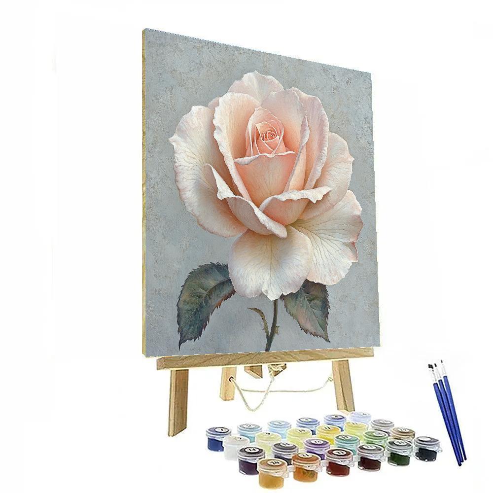 Leonardo Da Vinci Inspired Botanical Rose Codex paint by numbers