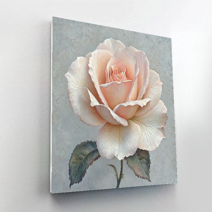 Leonardo Da Vinci Inspired Botanical Rose Codex paint by numbers