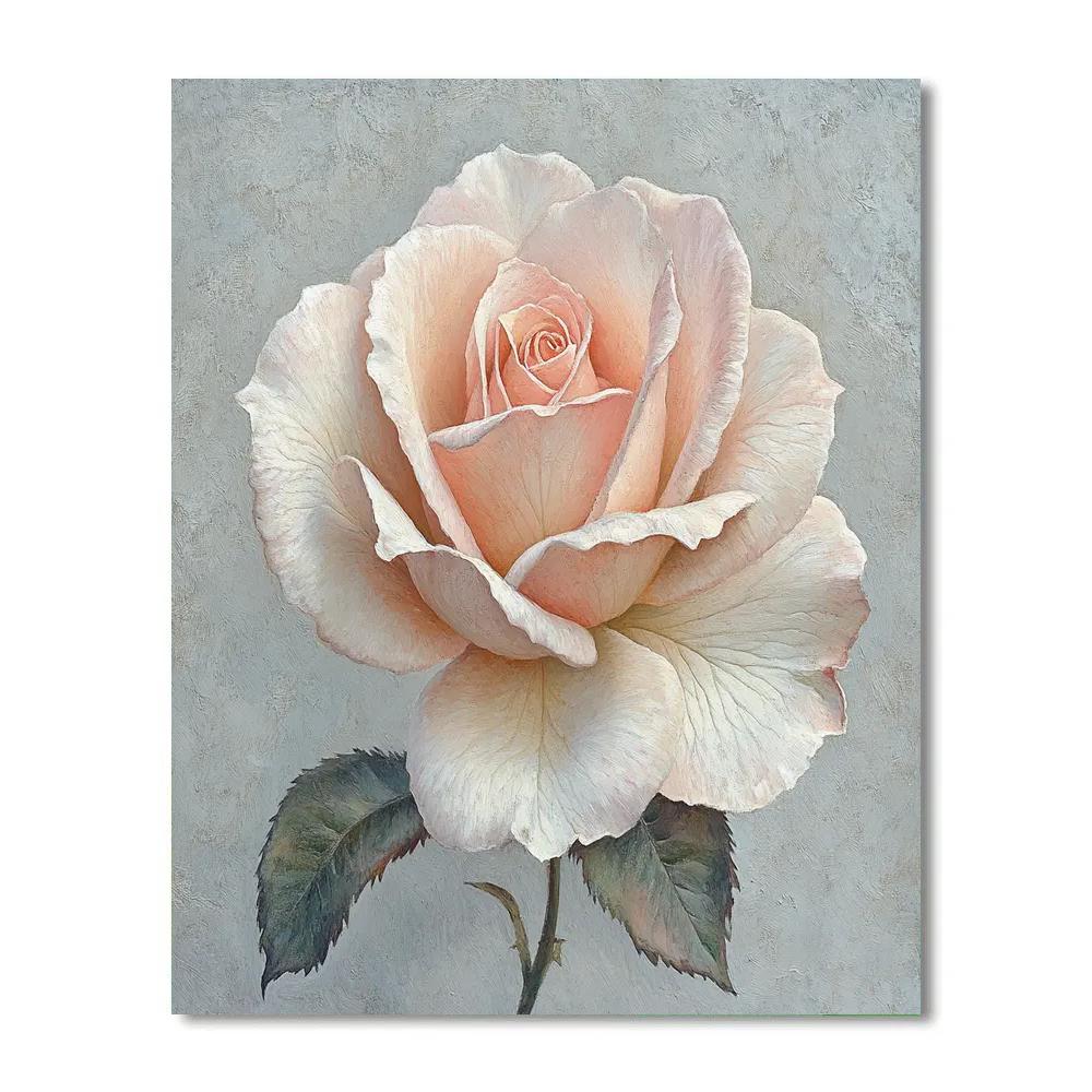 Leonardo Da Vinci Inspired Botanical Rose Codex paint by numbers