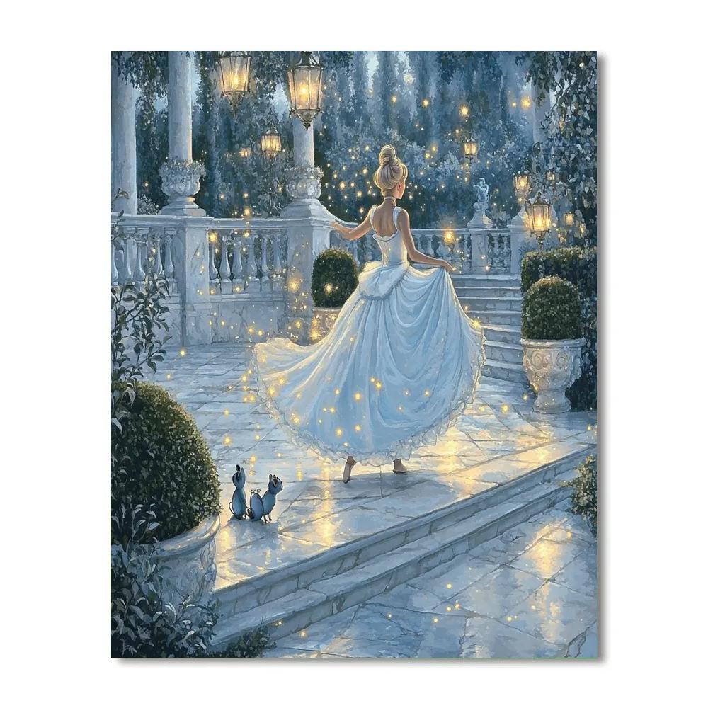 Cinderella Royal Garden Dance paint by number