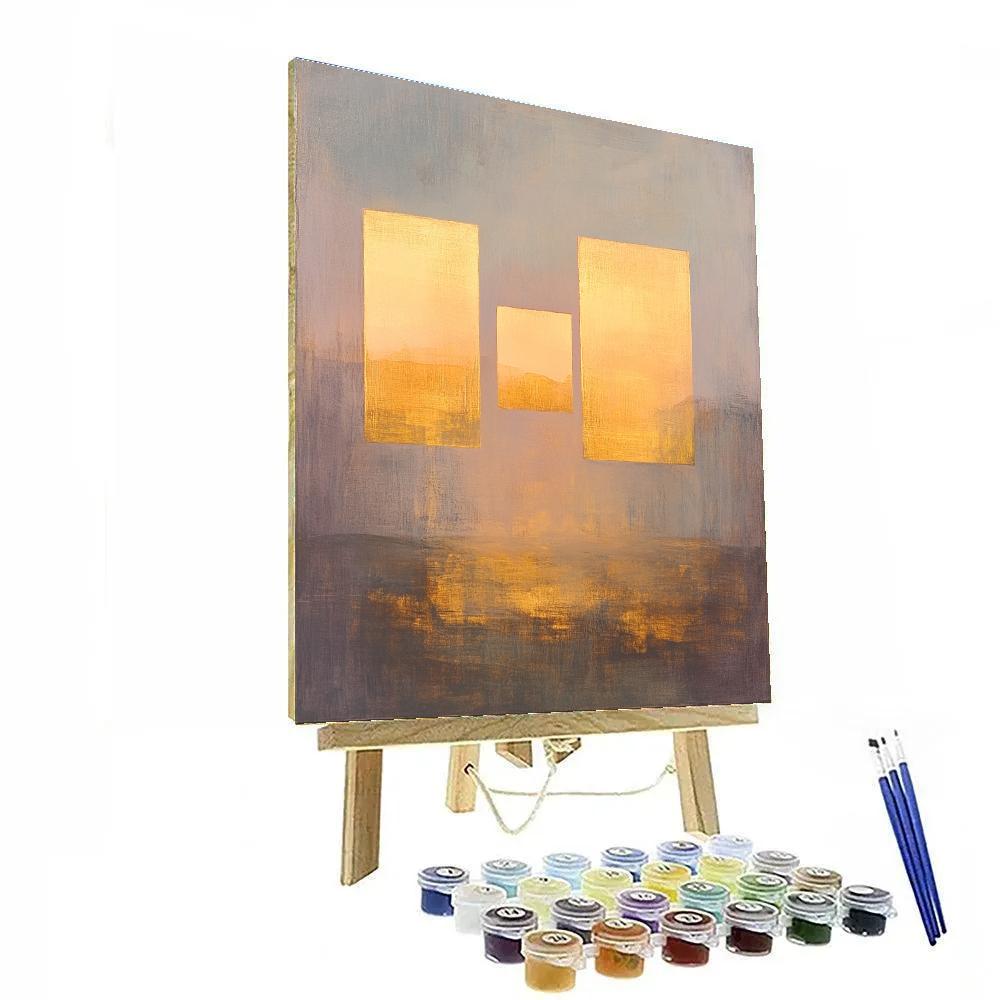 Mark Rothko Inspired Sundown Meditation Paint by numbers kits