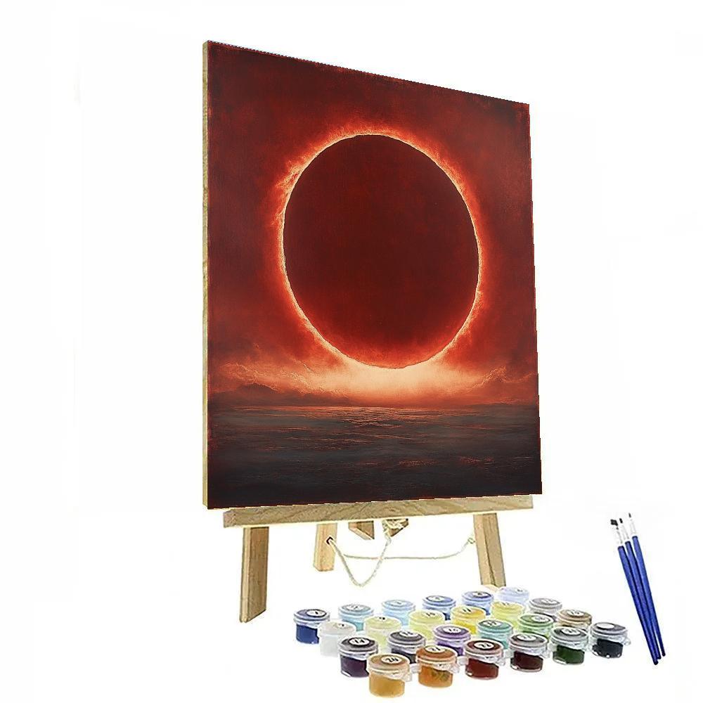 Michelangelo Inspired Solar Prominence Arch Number painting