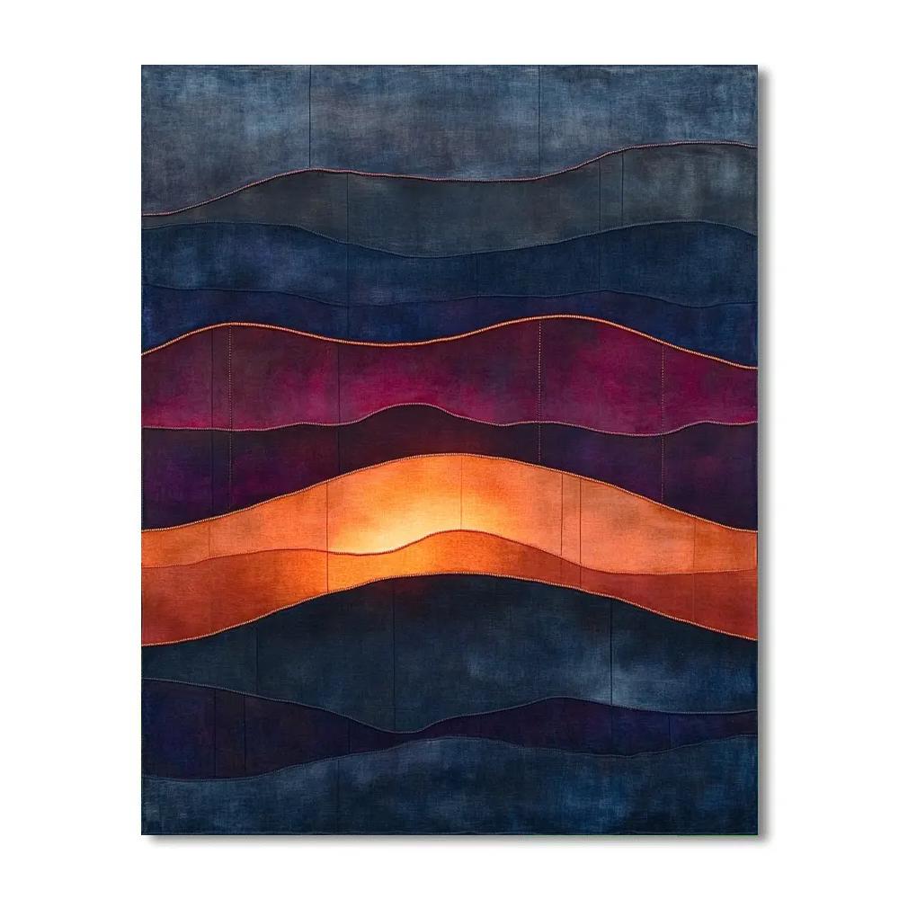 Mark Rothko Inspired Horizon Cosmic Study Paint by numbers art